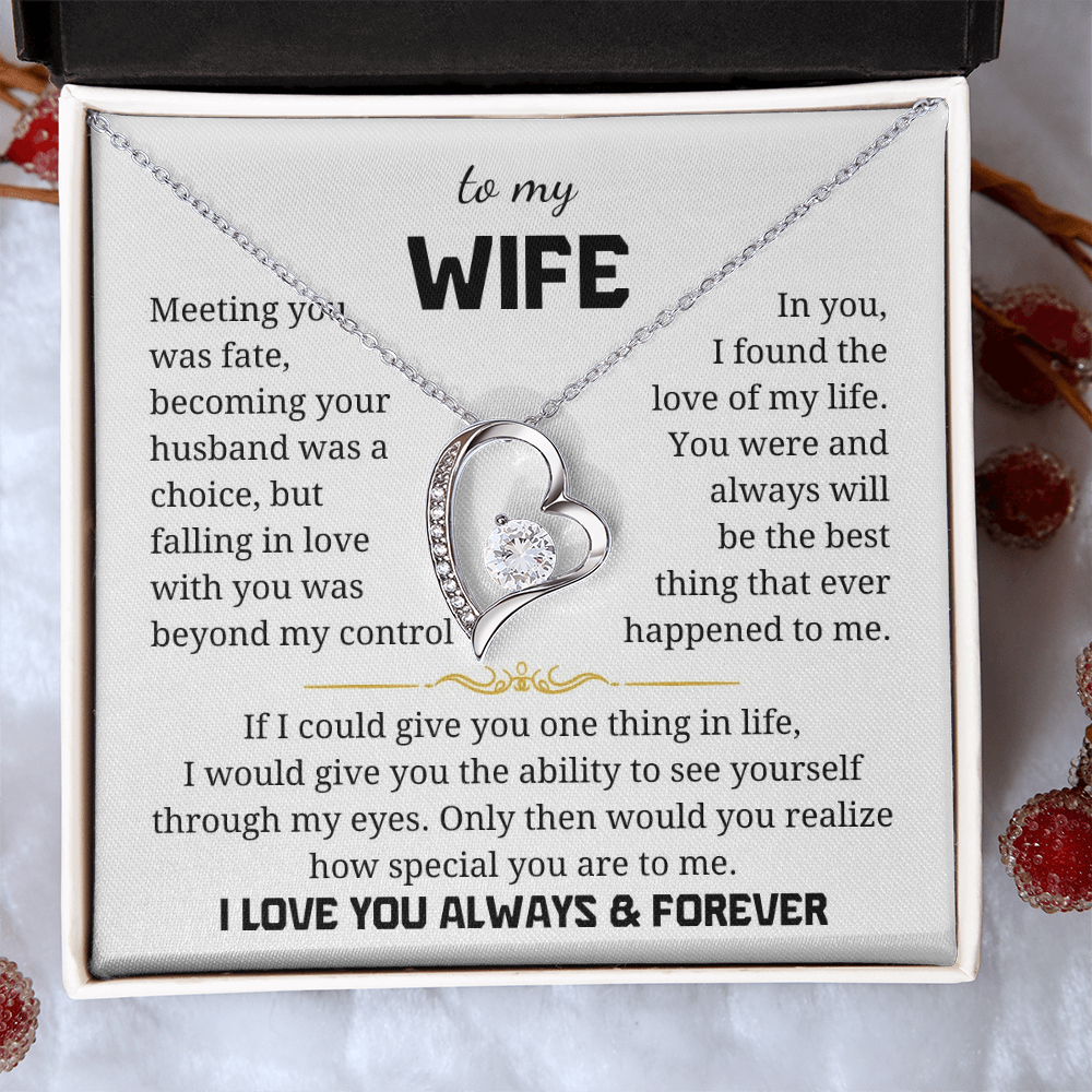 To My Wife Forever Love Necklace