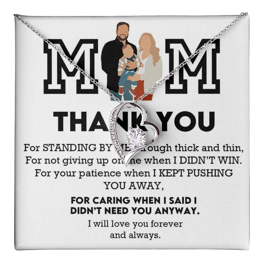 Mom Thank You Forever Love Necklace