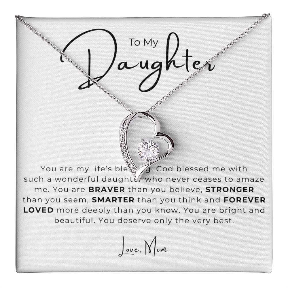 To My Daughter Forever Love Necklace
