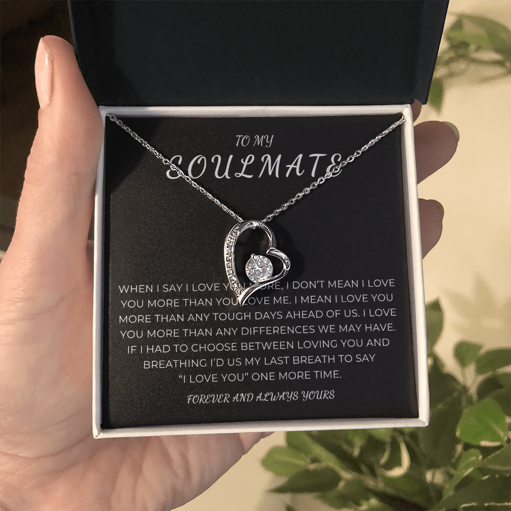 To My Soulmate Forever Love Necklace