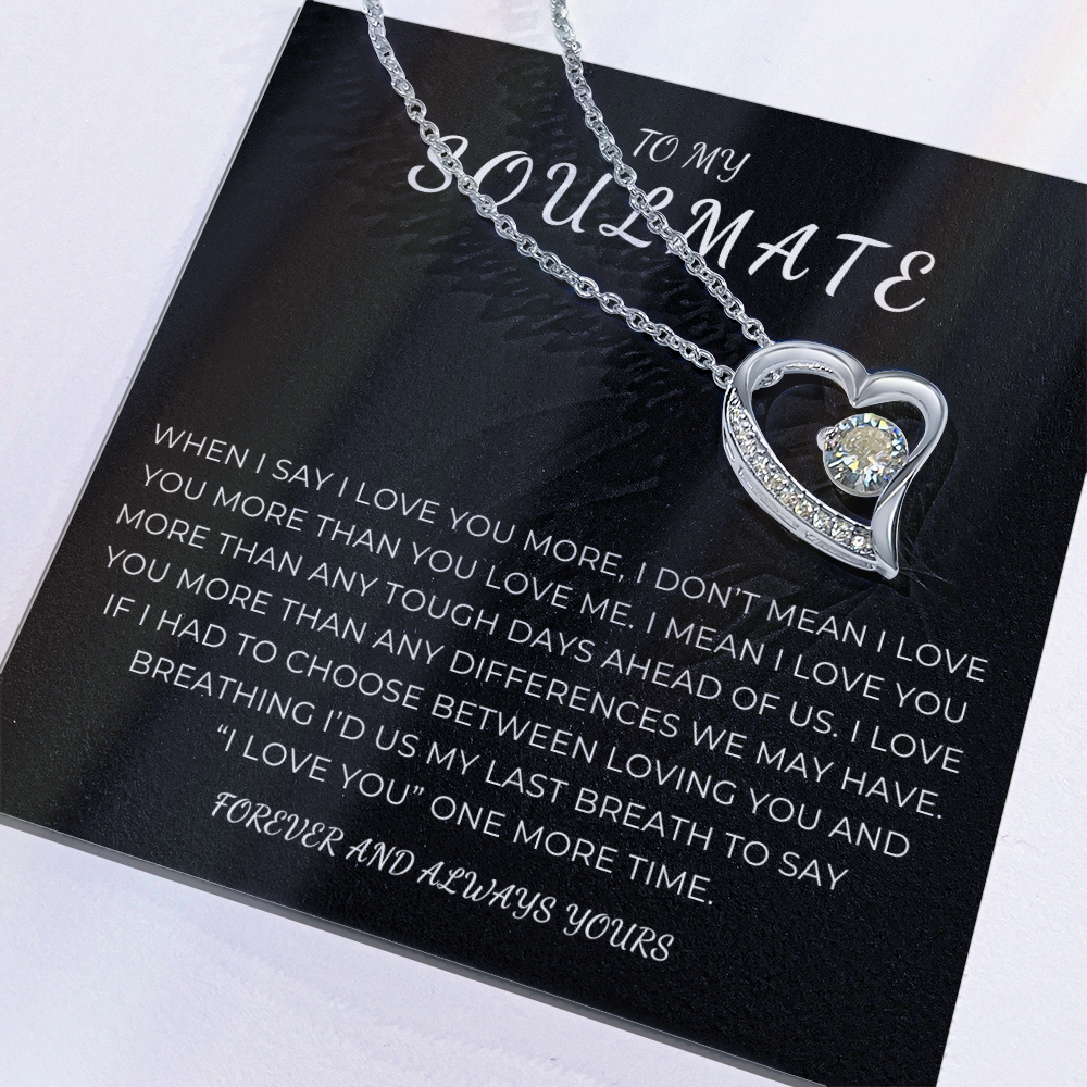 To My Soulmate Forever Love Necklace