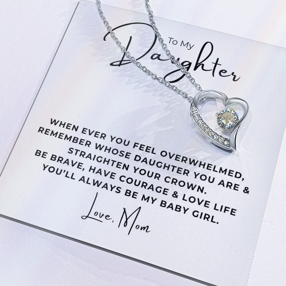 To My Daughter Forever Love Necklace