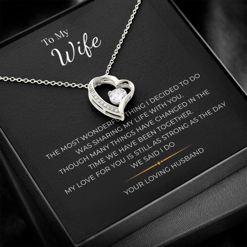 To My Wife Forever Love Necklace