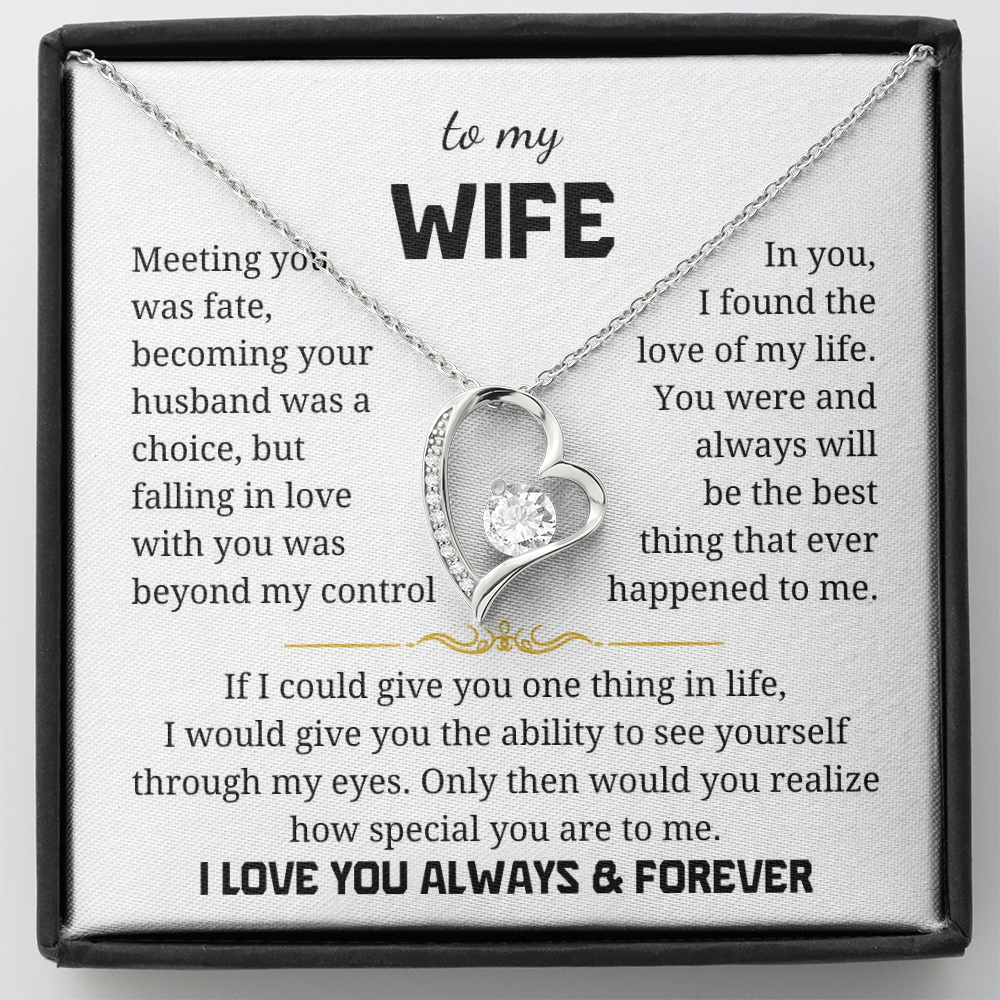 To My Wife Forever Love Necklace