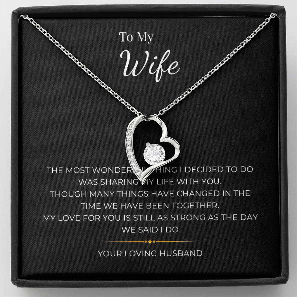 To My Wife Forever Love Necklace