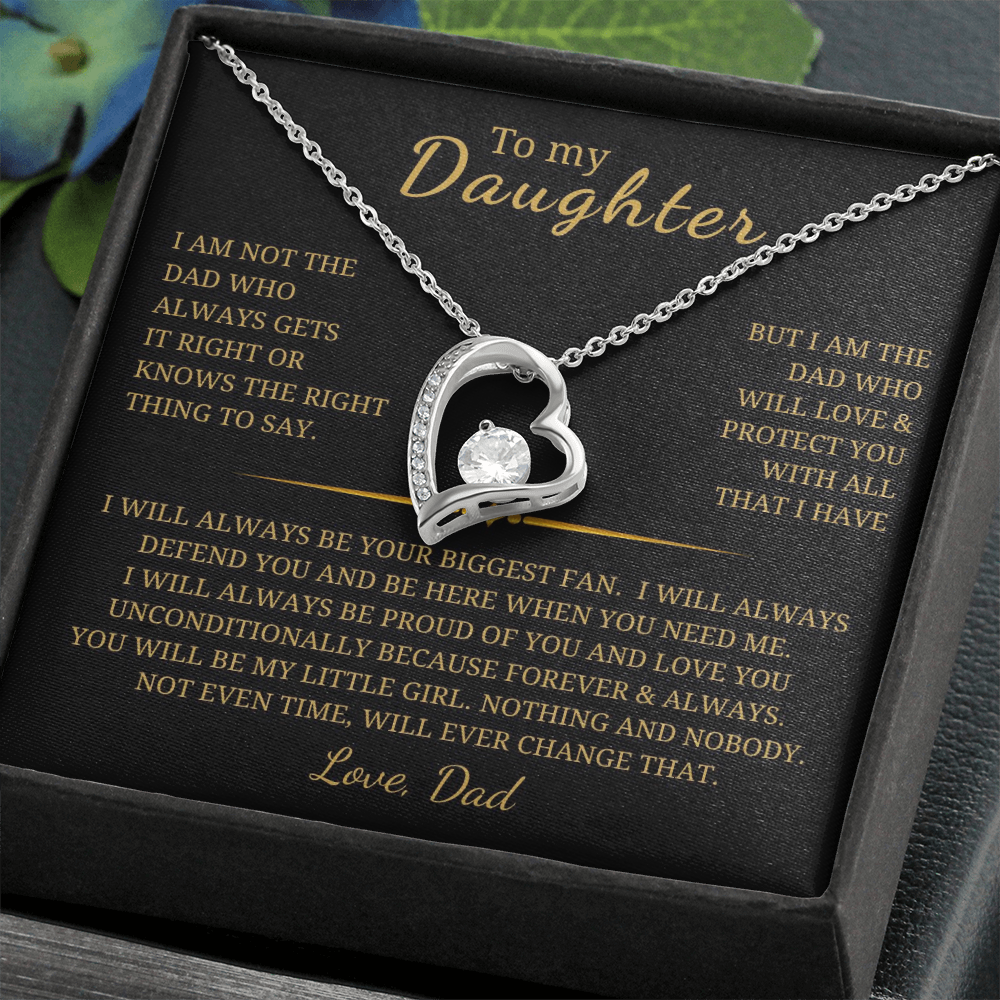 To My Daughter Forever Love Necklace