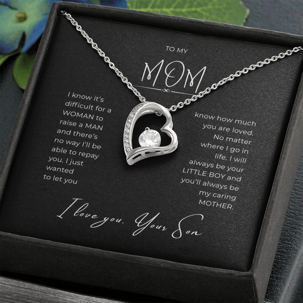 To My Mom Interlocking Hearts Necklace