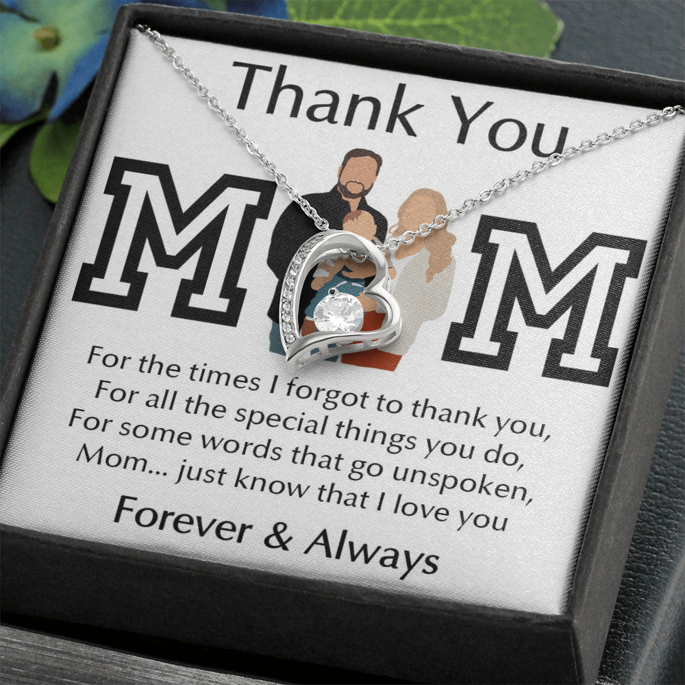 Thank You Mom Forever Love Necklace