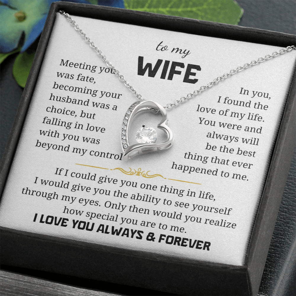 To My Wife Forever Love Necklace