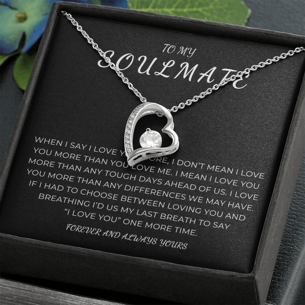 To My Soulmate Forever Love Necklace