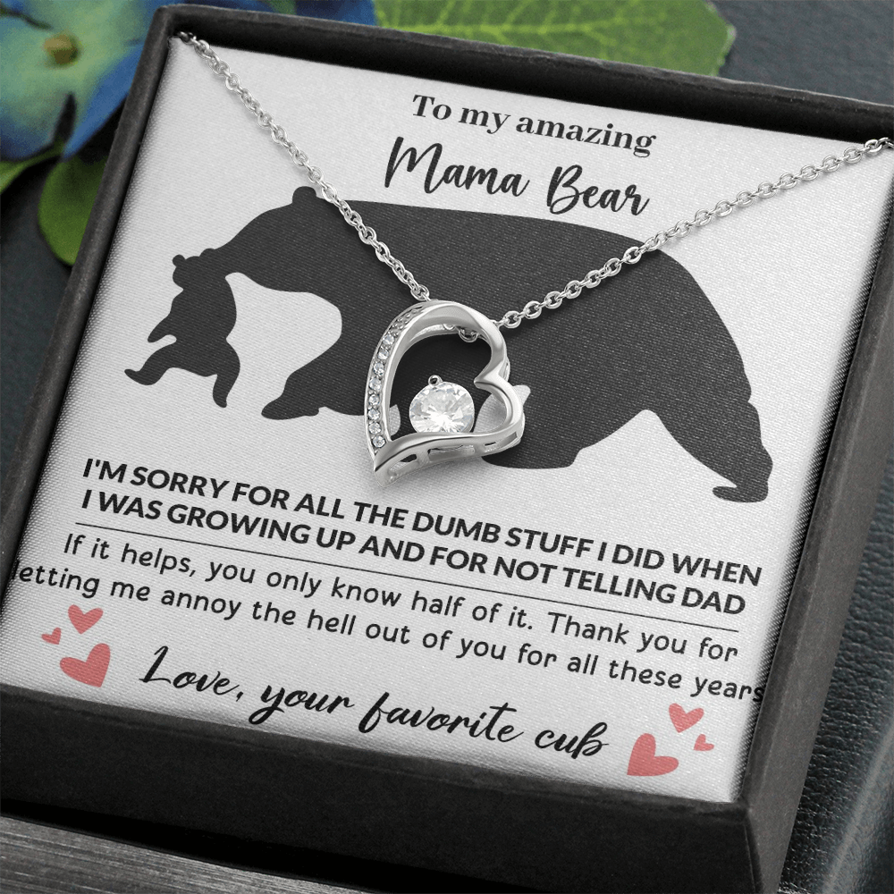 Mama Bear Forever Love Necklace