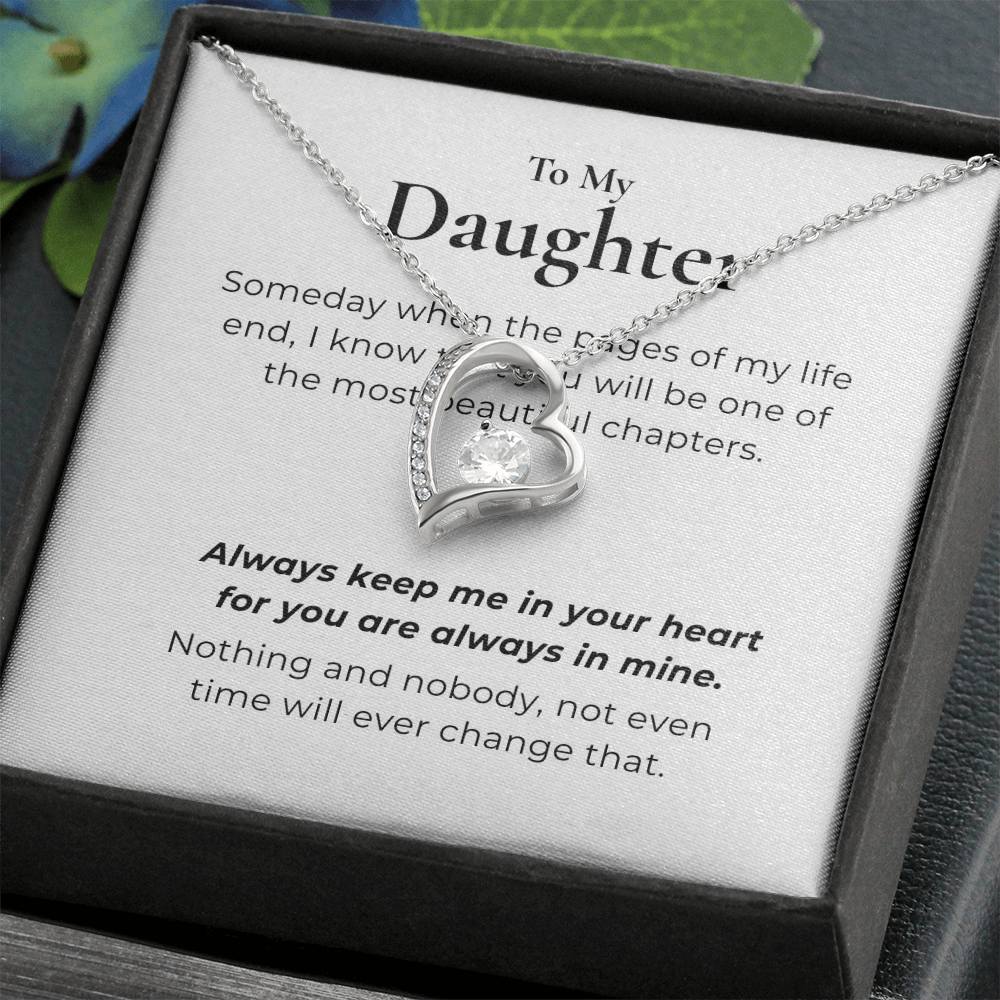 To My Daughter Forever Love Necklace
