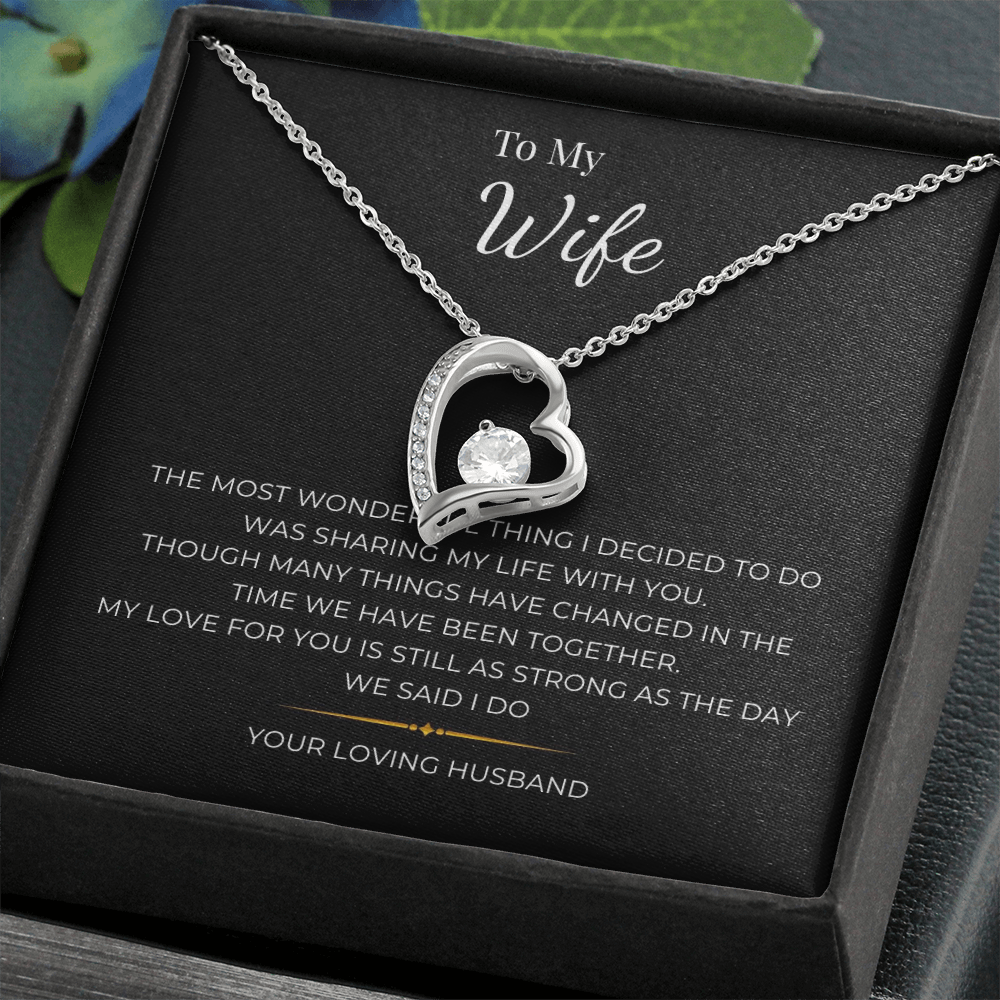 To My Wife Forever Love Necklace