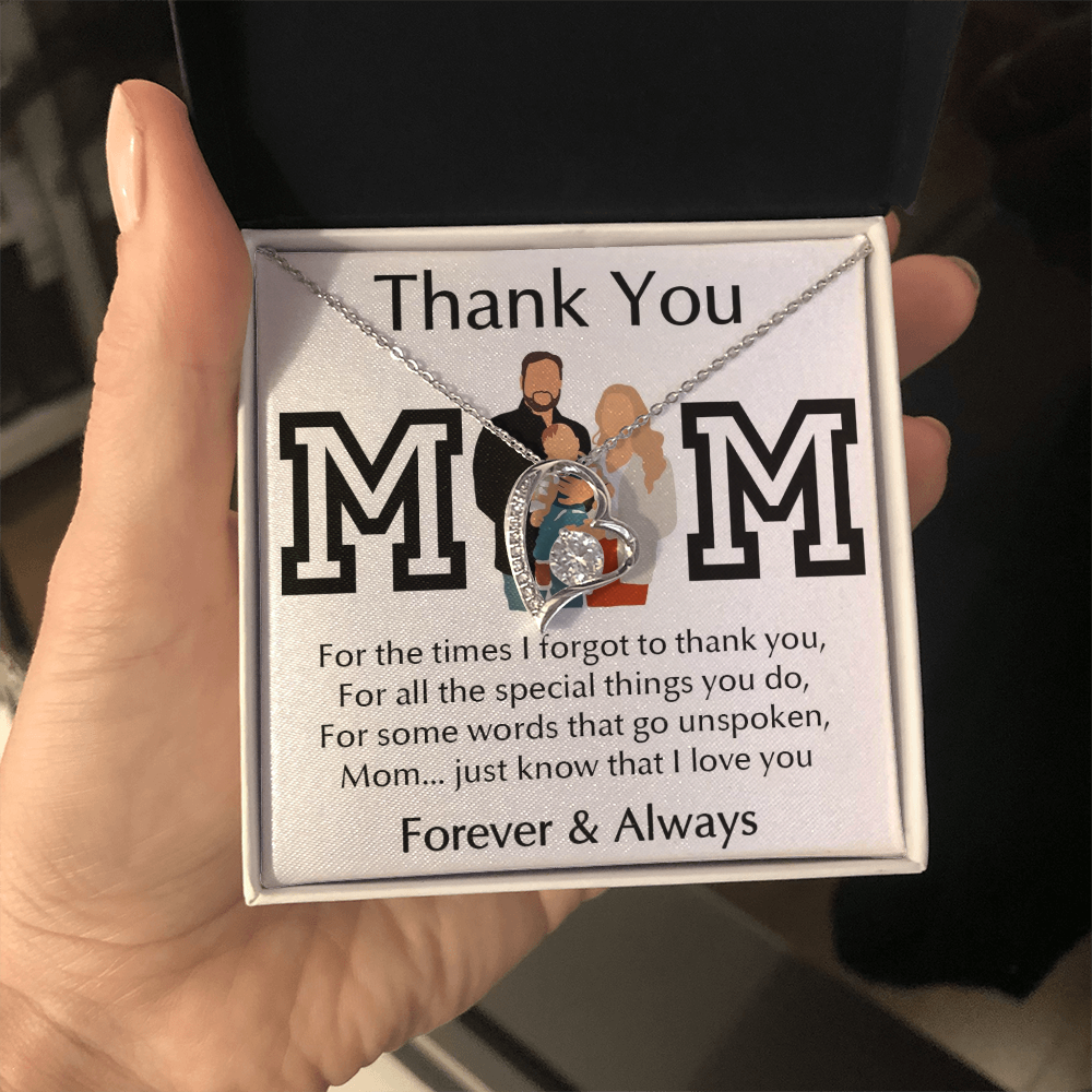 Thank You Mom Forever Love Necklace