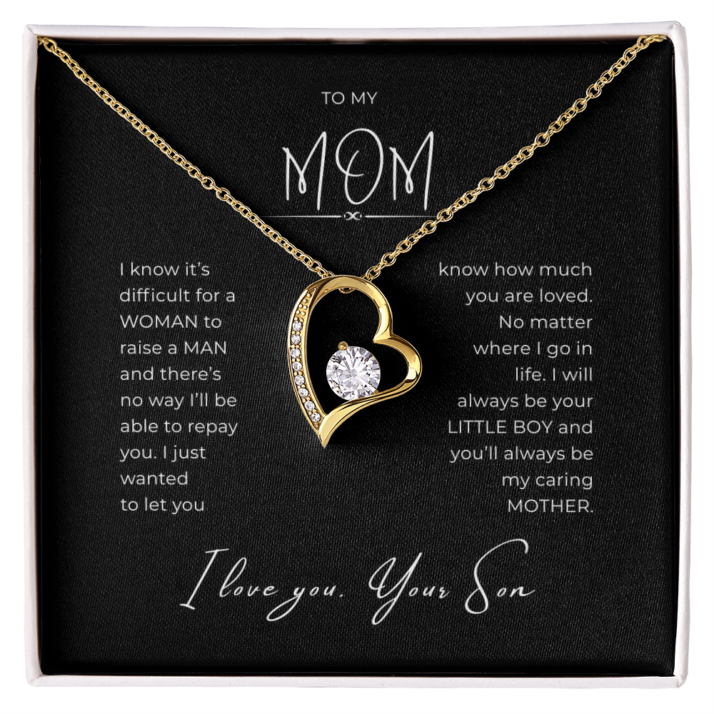 To My Mom Interlocking Hearts Necklace