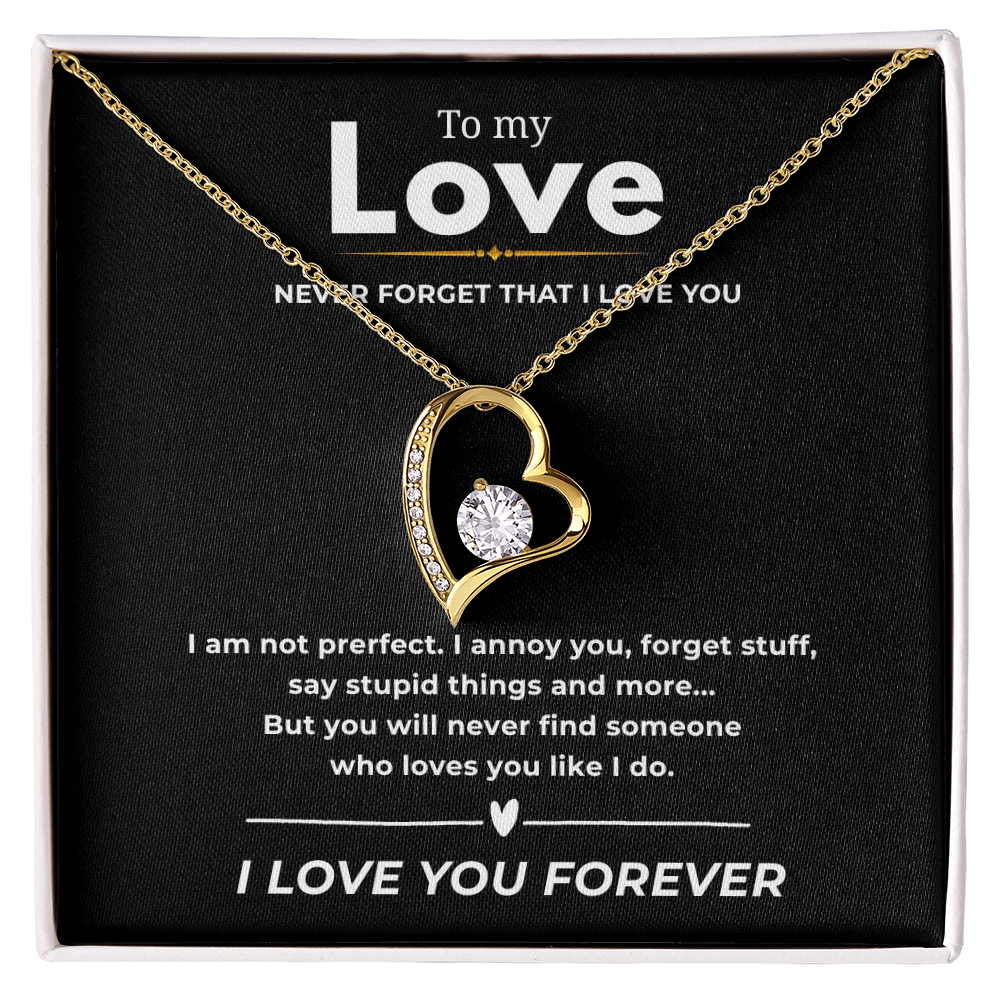 To My Love Forever Love Necklace