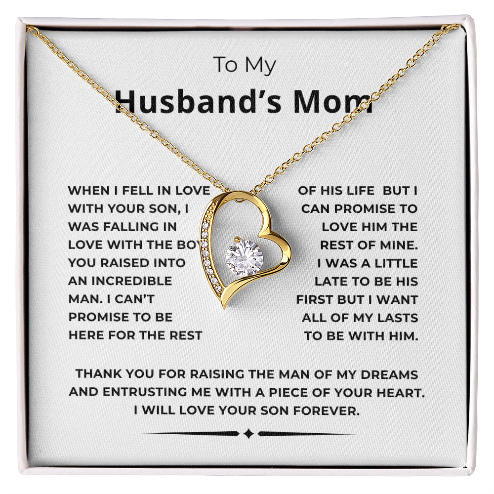 To My Husband's Mom Forever Love Necklace