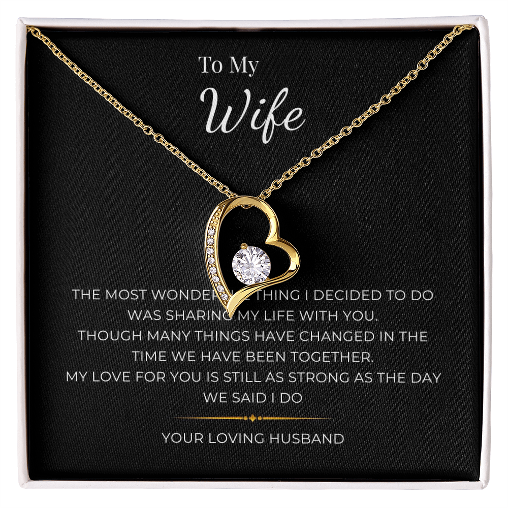 To My Wife Forever Love Necklace