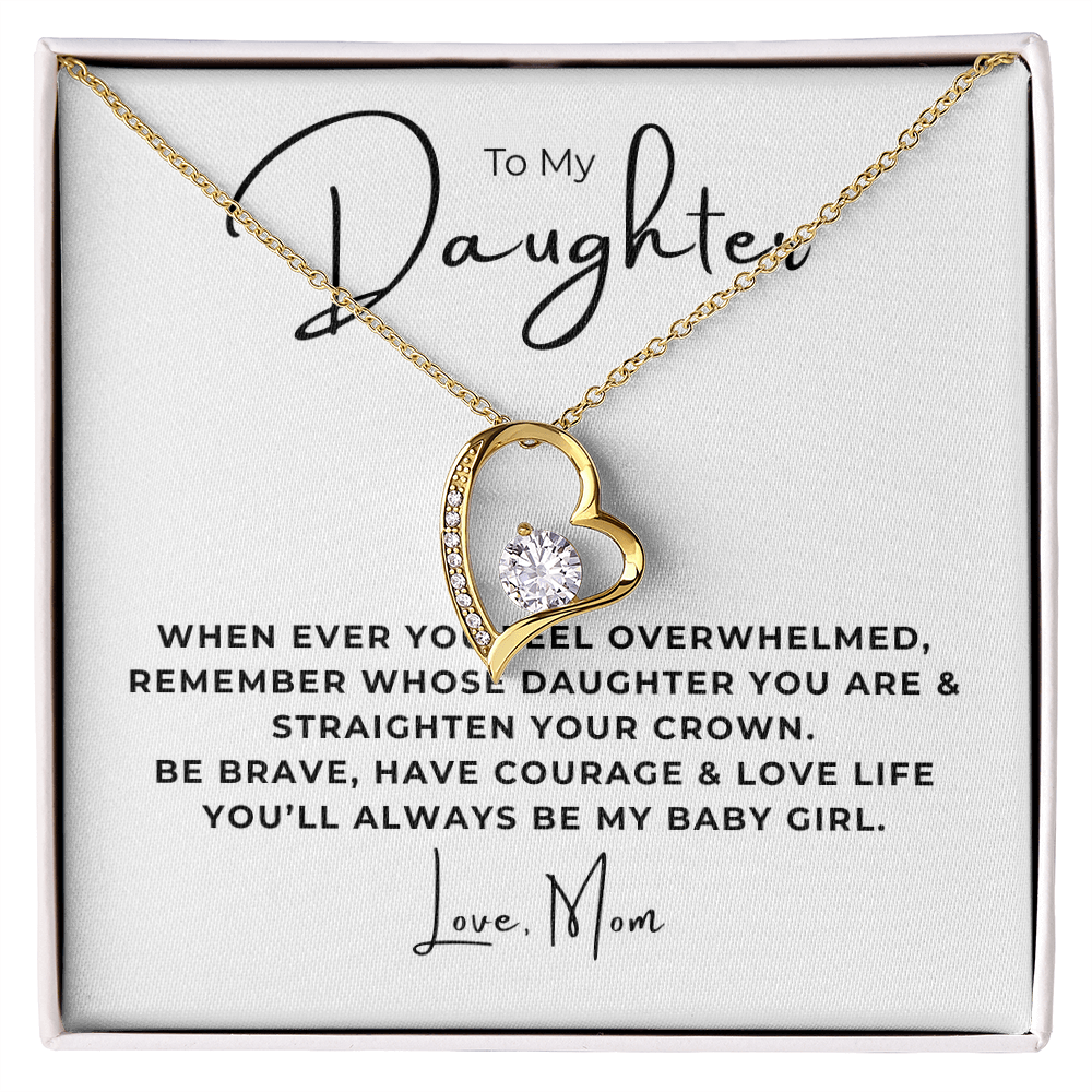 To My Daughter Forever Love Necklace