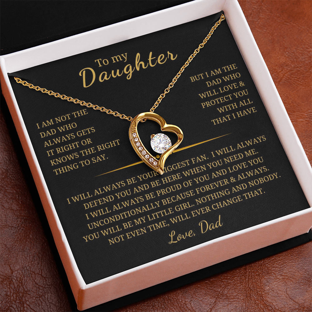 To My Daughter Forever Love Necklace