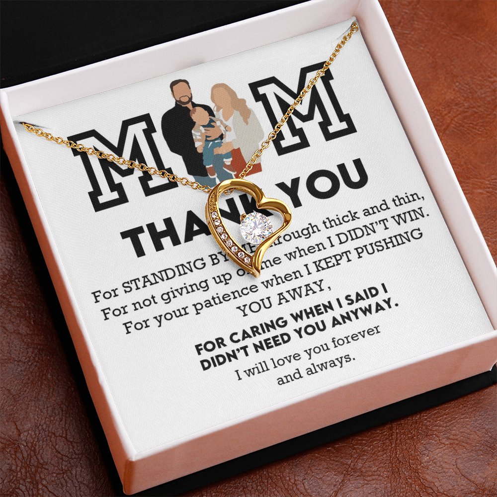 Mom Thank You Forever Love Necklace