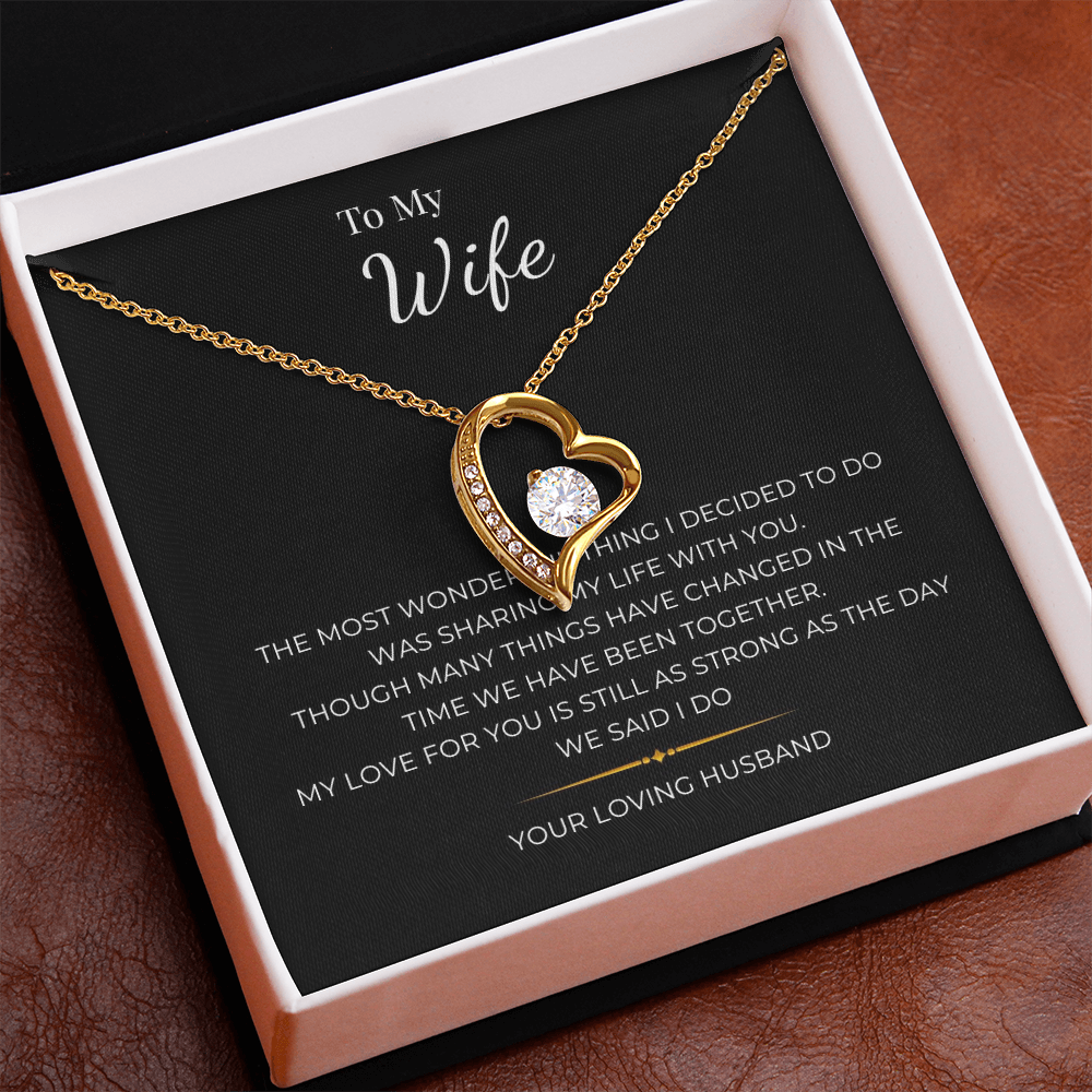 To My Wife Forever Love Necklace