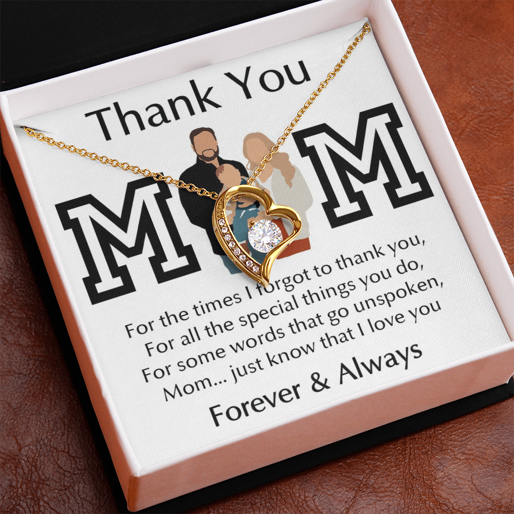 Thank You Mom Forever Love Necklace