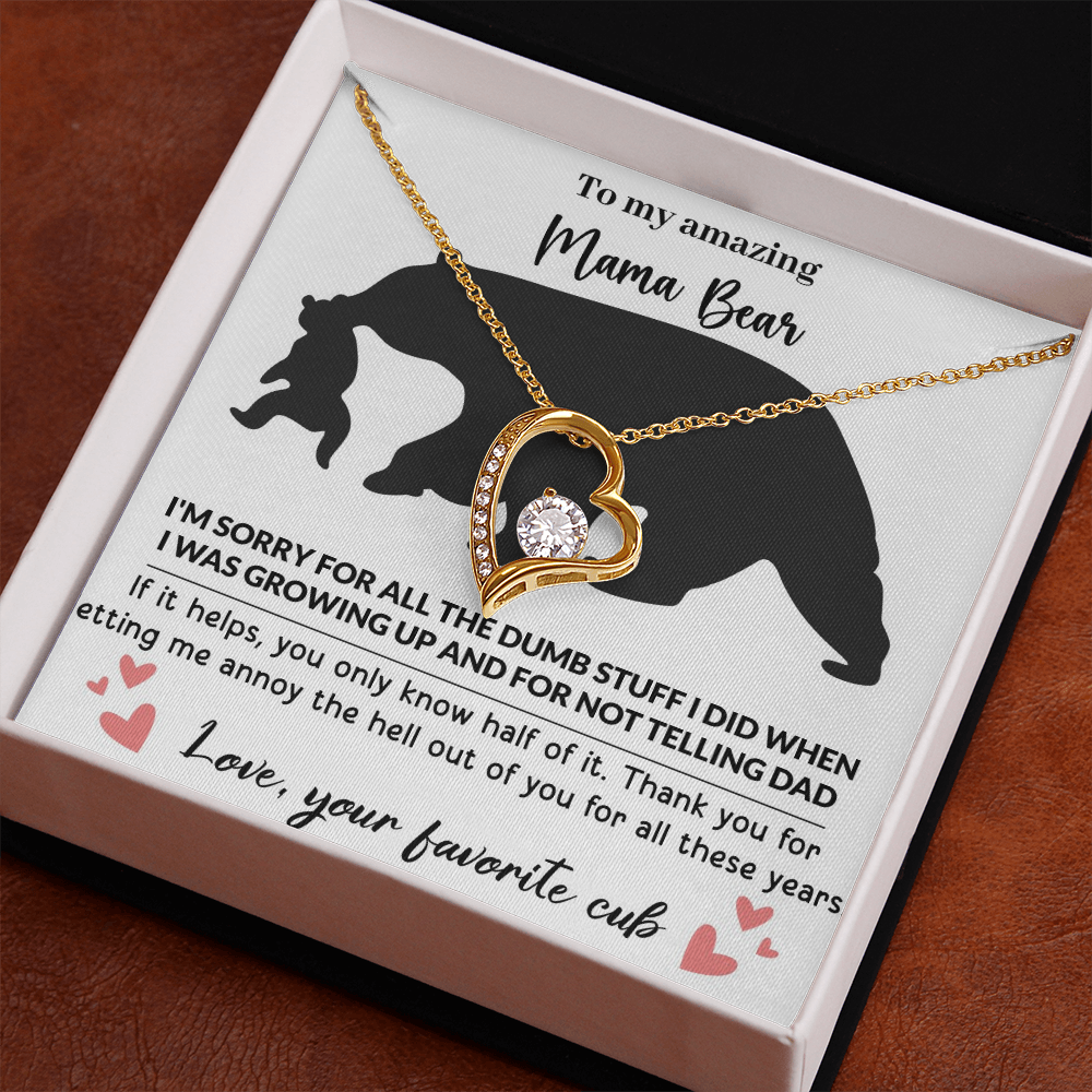 Mama Bear Forever Love Necklace