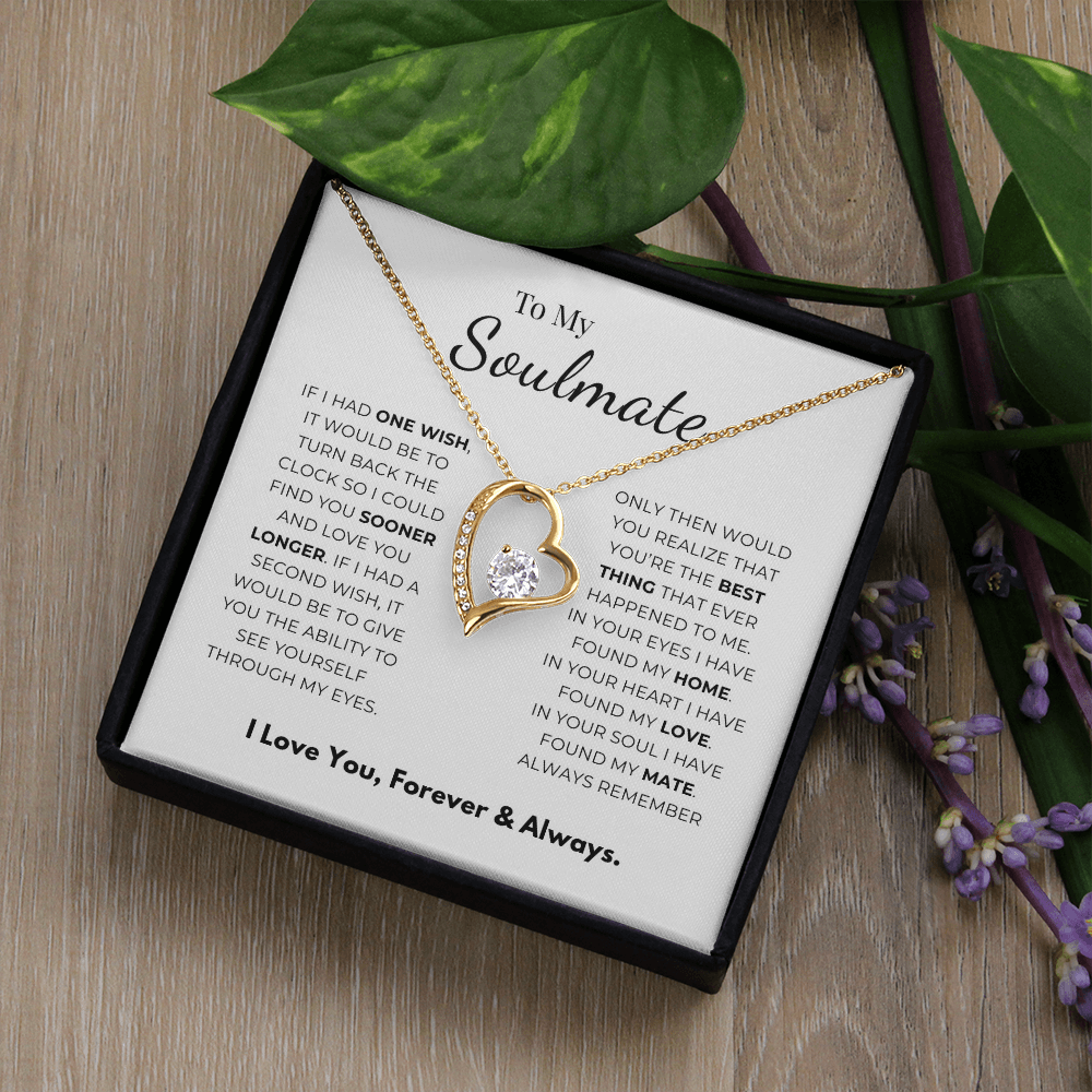 To My Soulmate Forever Love Necklace