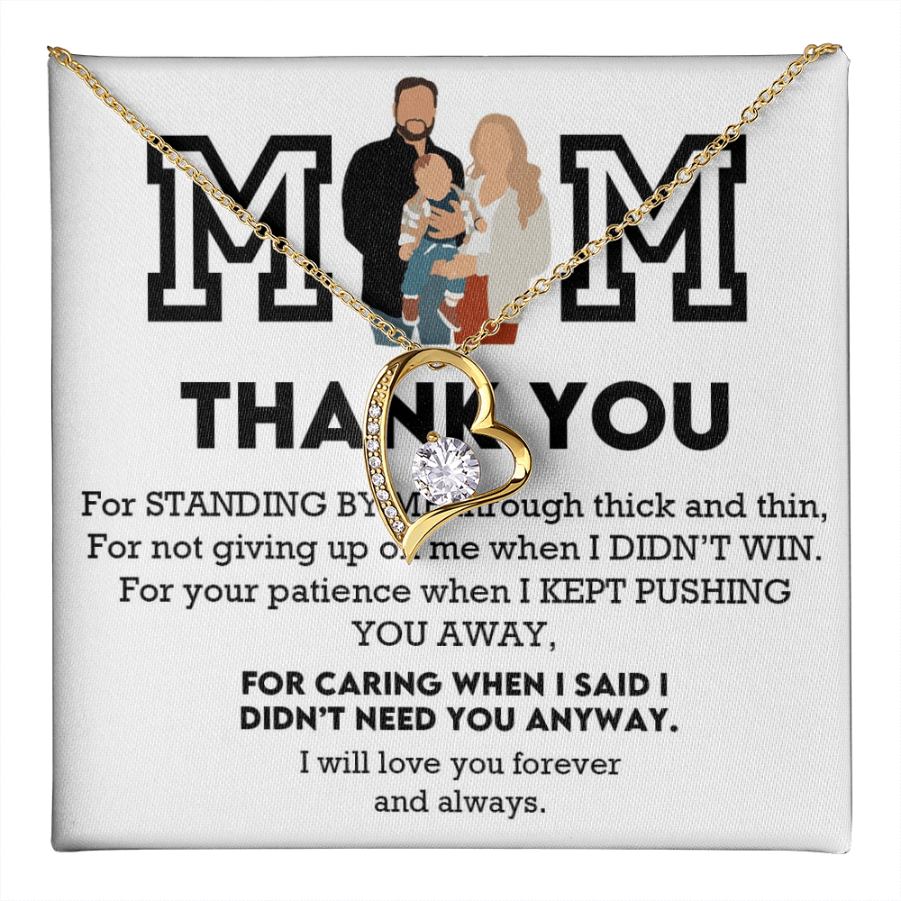Mom Thank You Forever Love Necklace