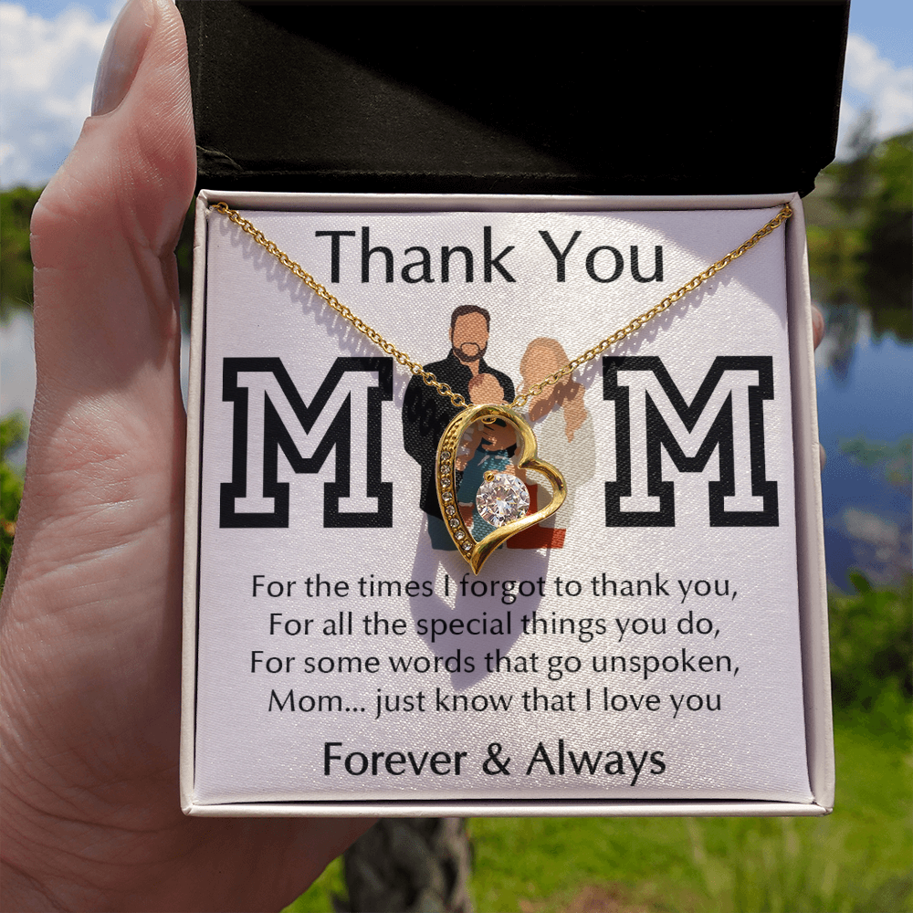 Thank You Mom Forever Love Necklace