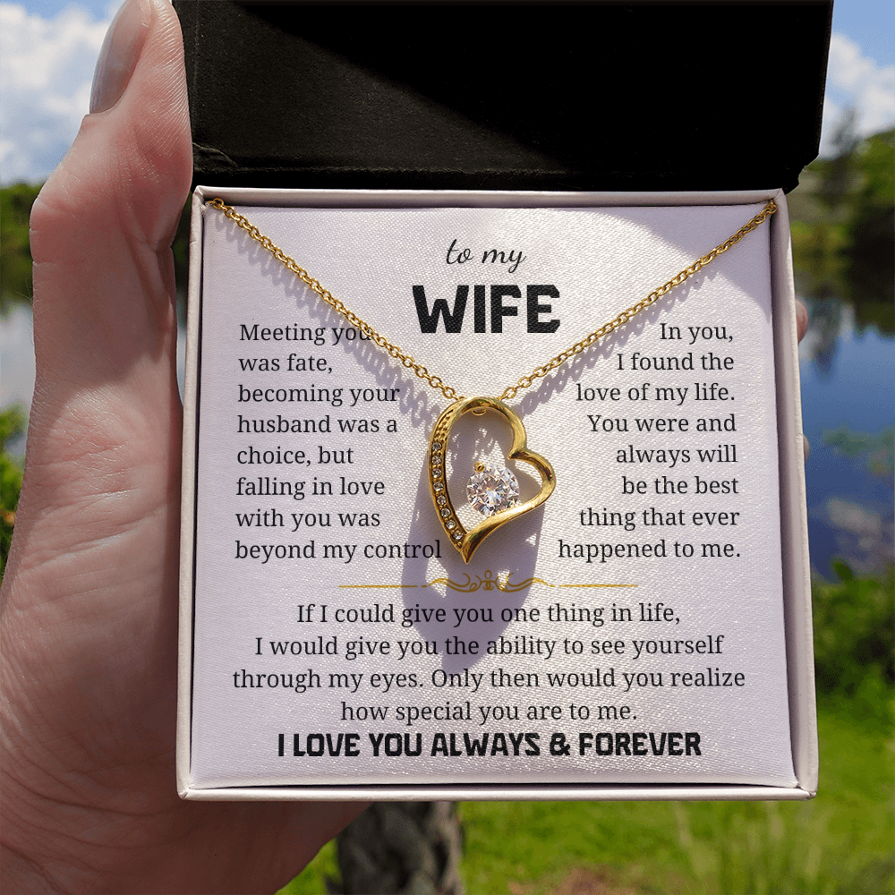 To My Wife Forever Love Necklace
