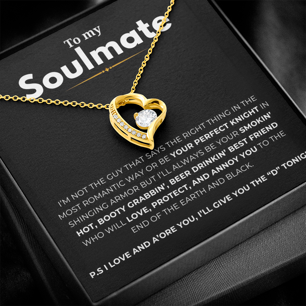 To My Soulmate Forever Love Necklace