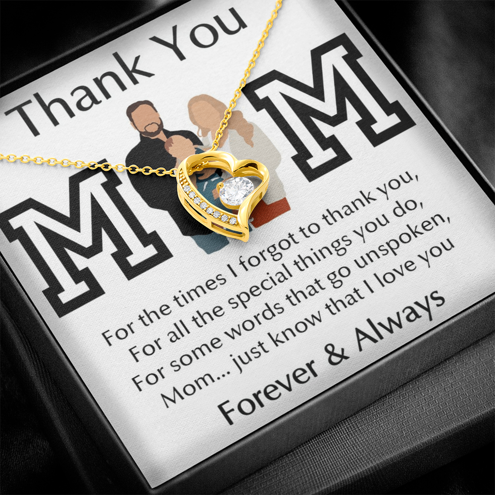 Thank You Mom Forever Love Necklace