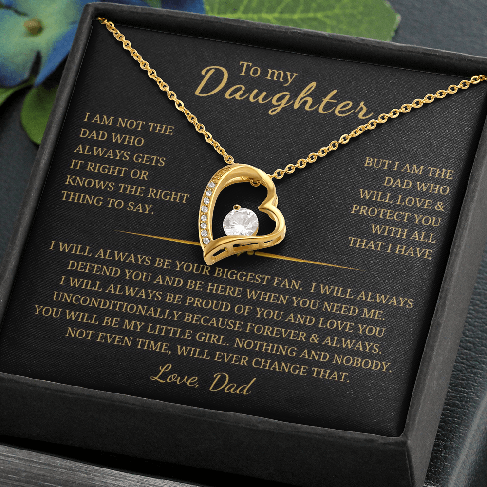 To My Daughter Forever Love Necklace