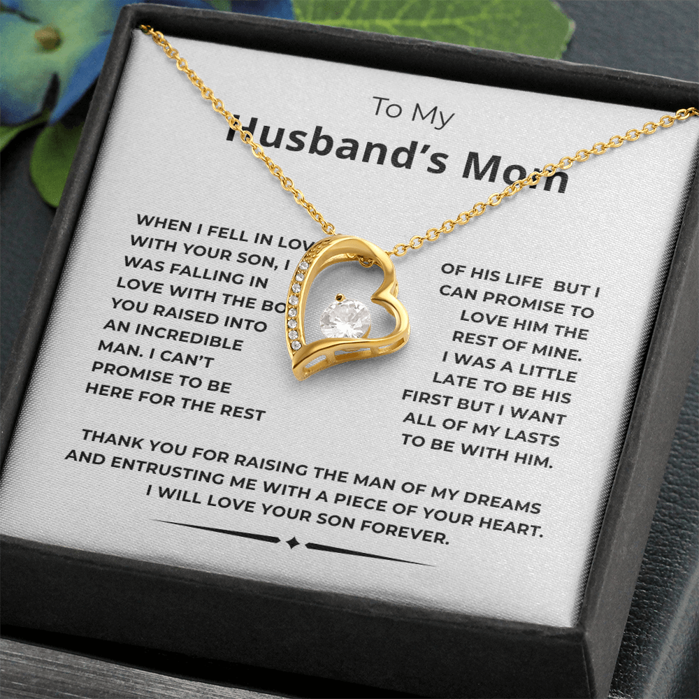 To My Husband's Mom Forever Love Necklace