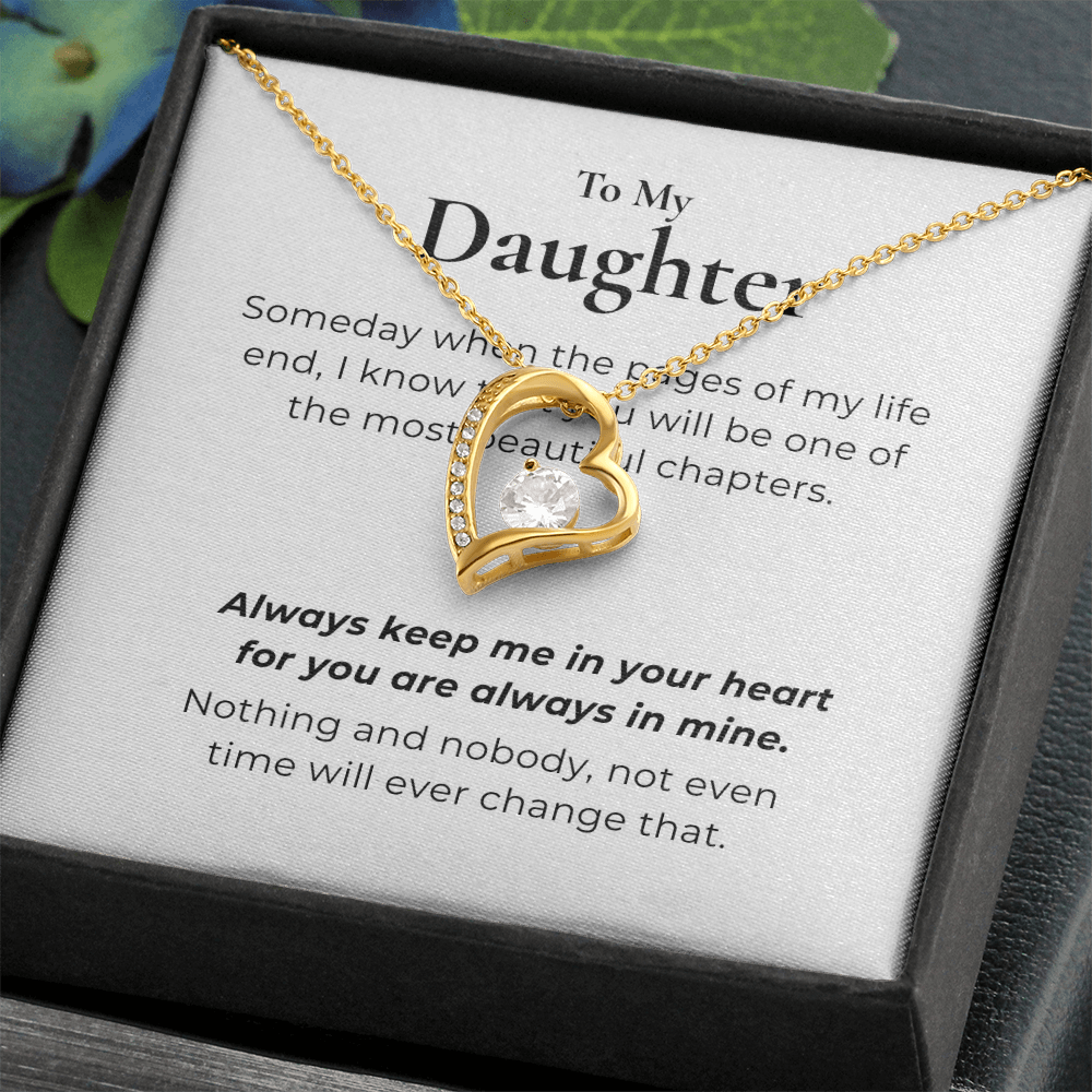 To My Daughter Forever Love Necklace