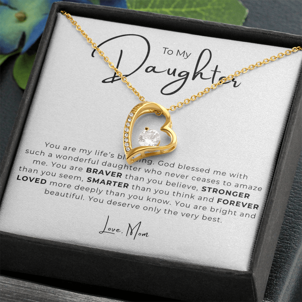 To My Daughter Forever Love Necklace