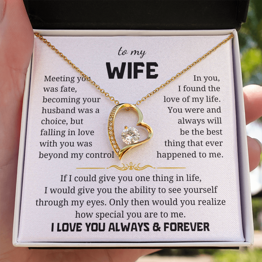 To My Wife Forever Love Necklace