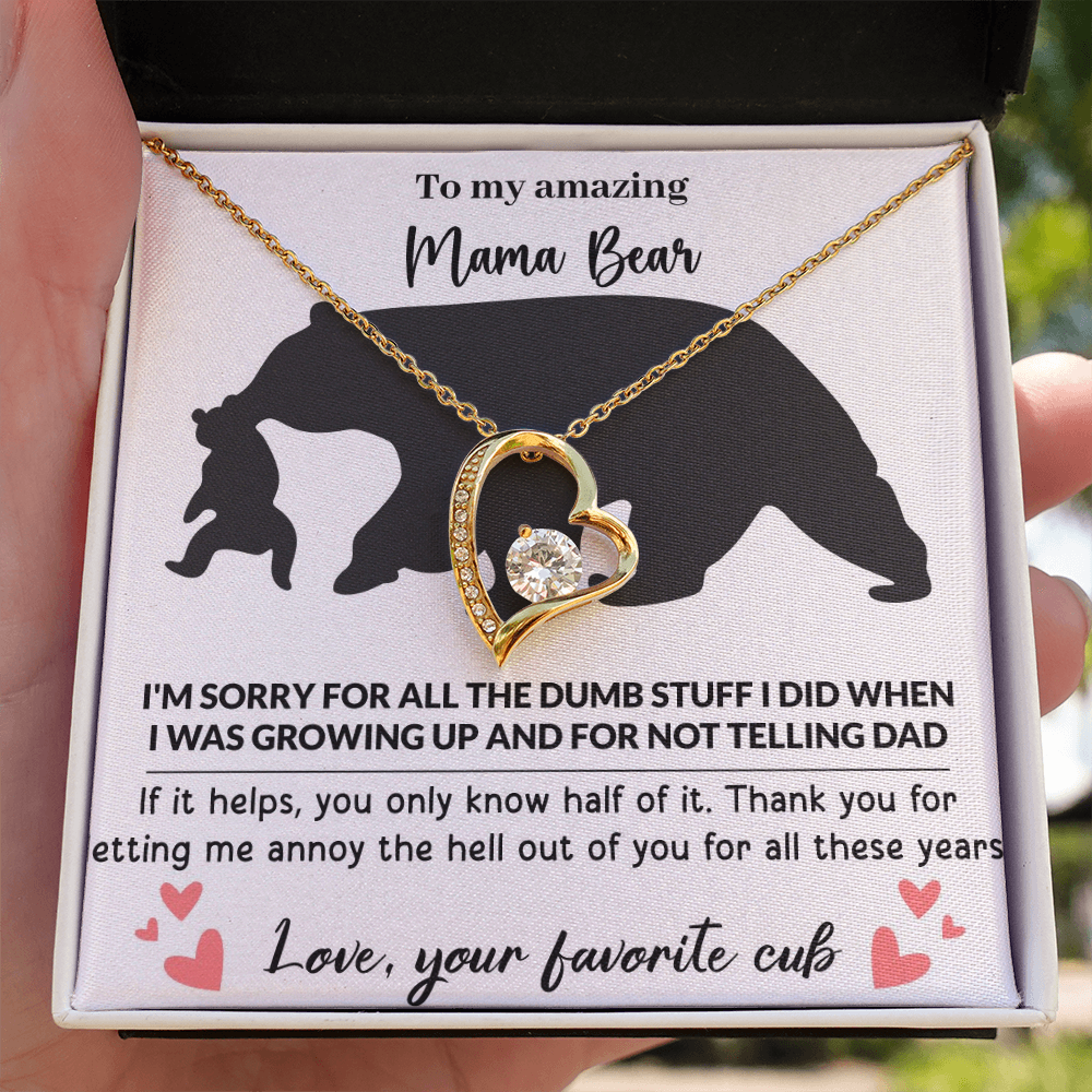 Mama Bear Forever Love Necklace
