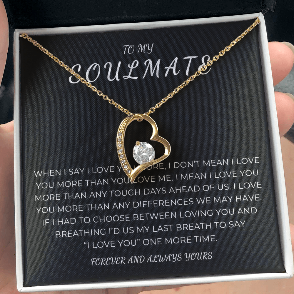 To My Soulmate Forever Love Necklace