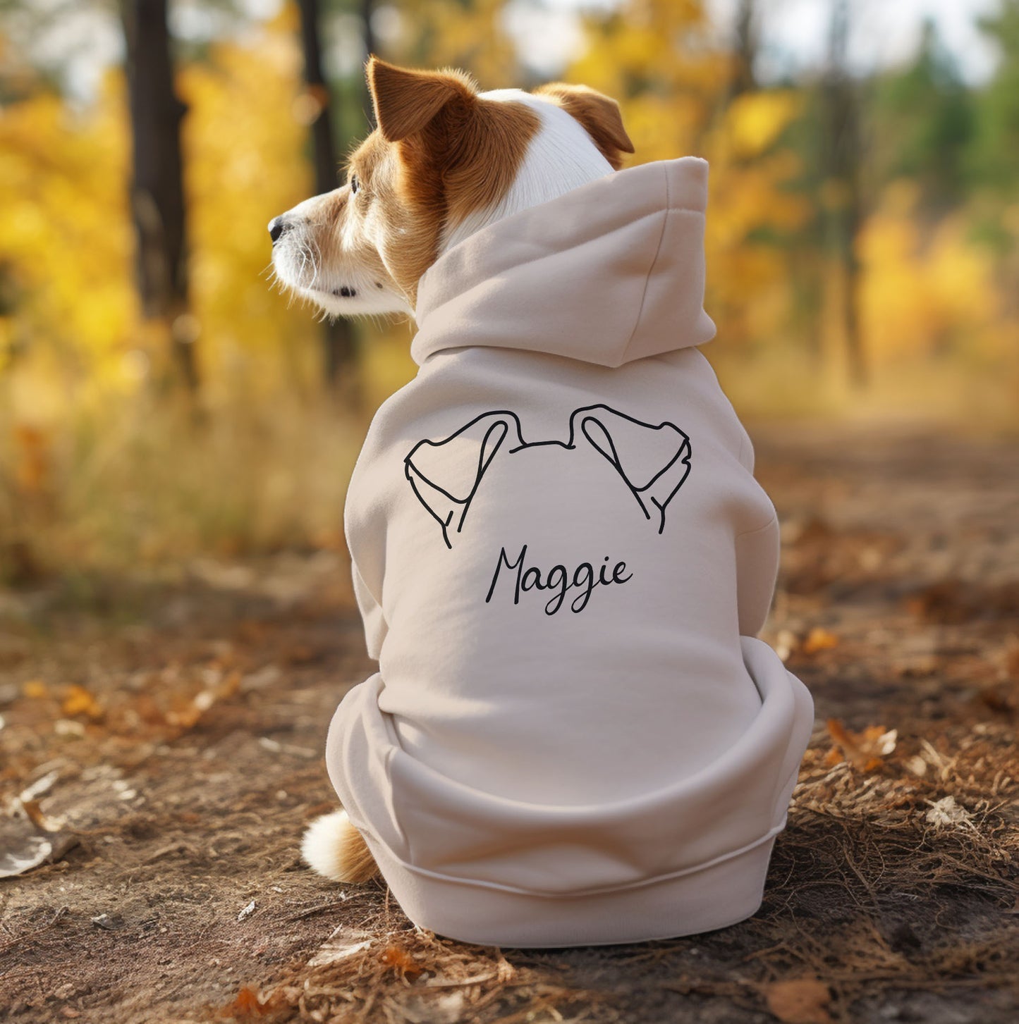 Personalized Dog Ear Custom Dog's Hoodie