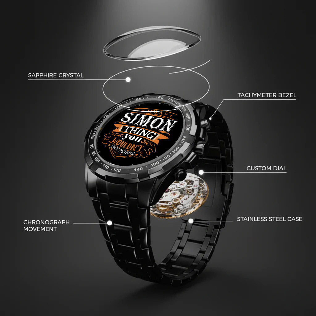 Personalized Custom Name Watch Gift For Him