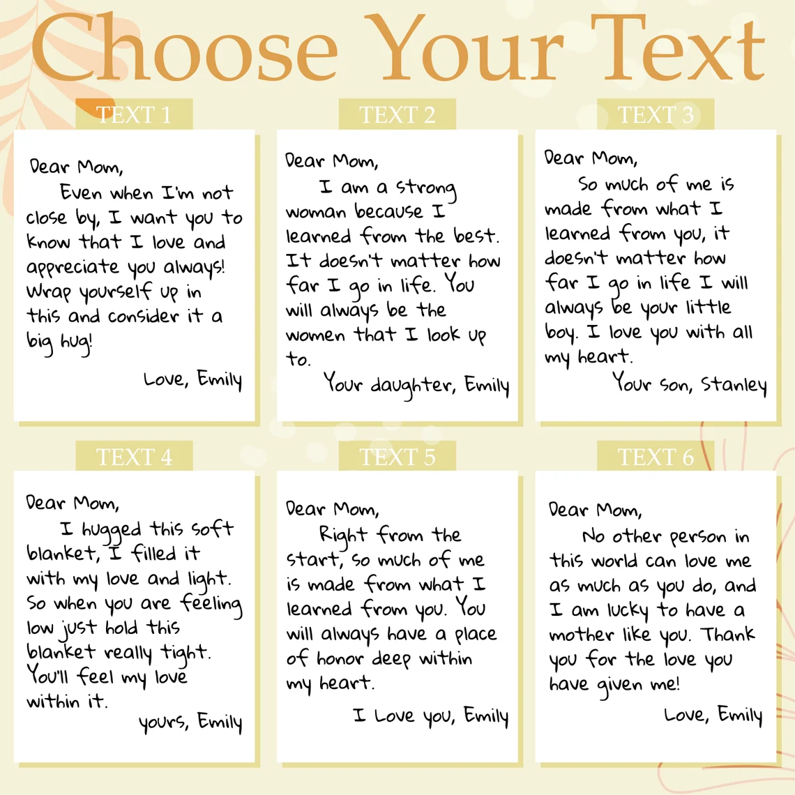 Mother's Day Personalized Letter To Mom Custom Soft Blanket