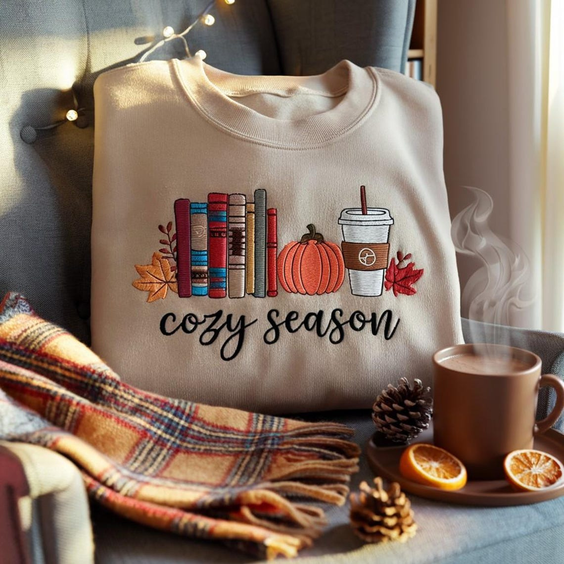 Halloween Personalized Embroidered Cozy Season Hoodie Sweatshirt T-Shirt