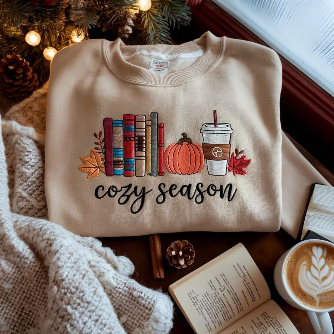 Halloween Personalized Embroidered Cozy Season Hoodie Sweatshirt T-Shirt