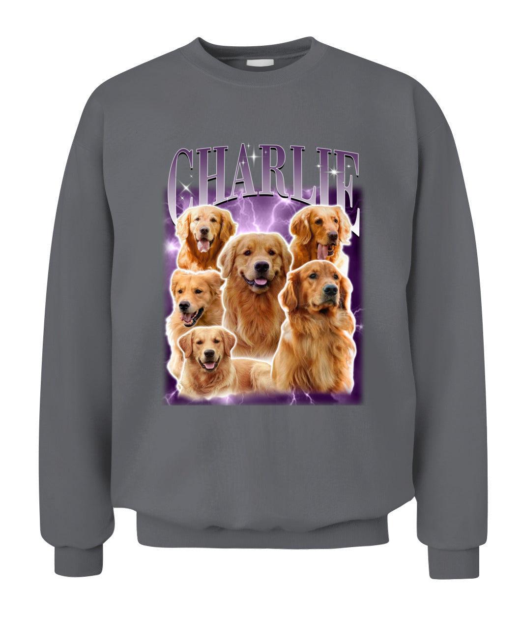 Personalized Pet Dog Cat Vintage Photo And Name Printed Graphic Apparel