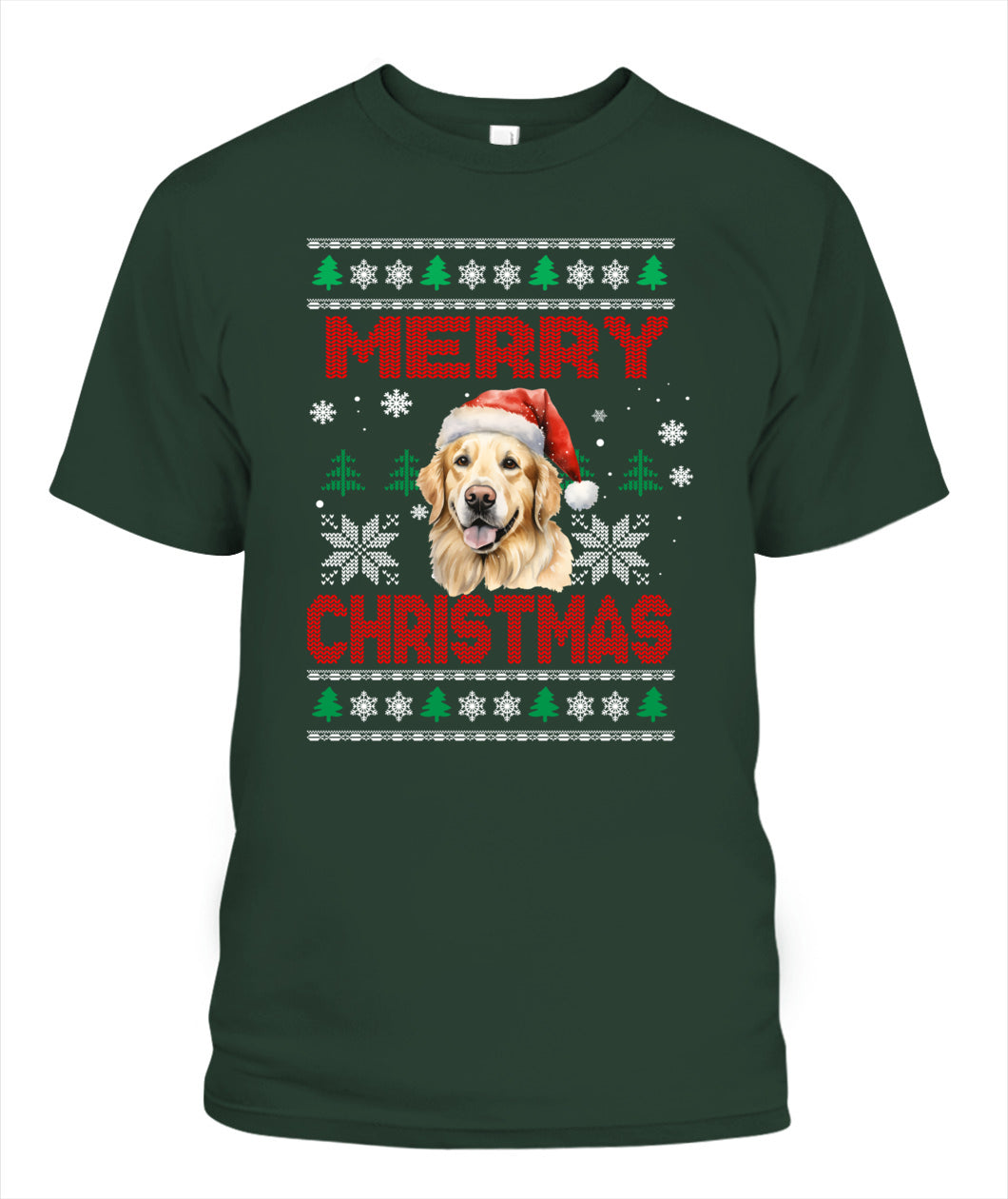 Personalized Pet Dog Merry Christmas Printed Graphic Apparel