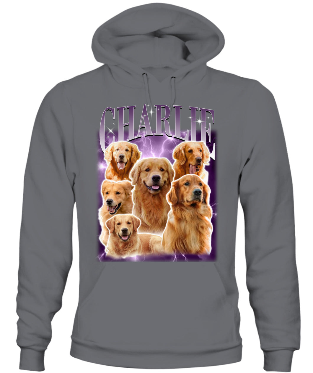 Personalized Pet Dog Cat Vintage Photo And Name Printed Graphic Apparel