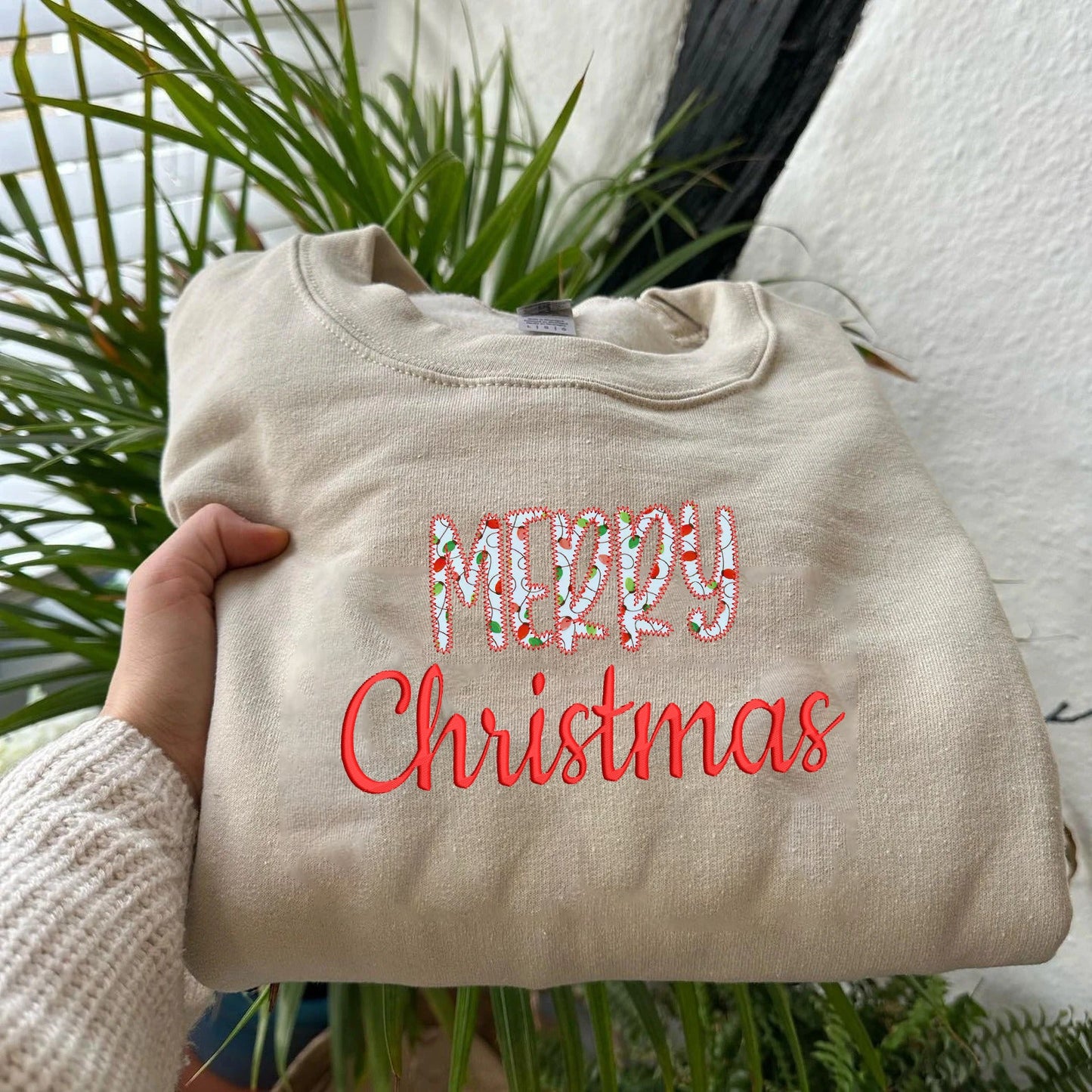 Merry Christmas Custom Embroidered T-Shirt Hoodie Sweatshirt